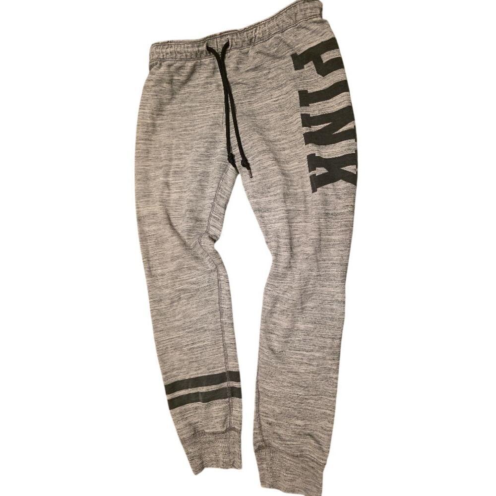 Victoria’s Secret PINK Gray Logo Jogger Sweatpants Medium